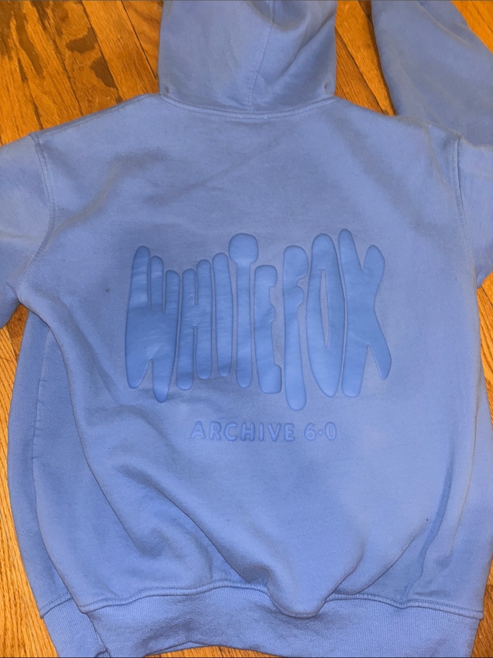 White Fox Boutique Blue Pullover Hoodie - Picture 4 of 4